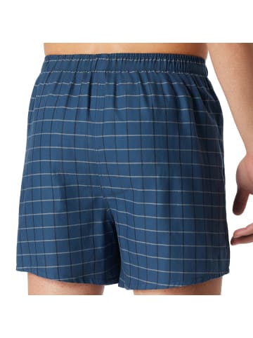 Schiesser Web-Boxershorts 2er Pack in Dunkelblau/Petrol