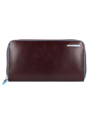 Piquadro Blue Square Geldbörse RFID Leder 19 cm in mahogany