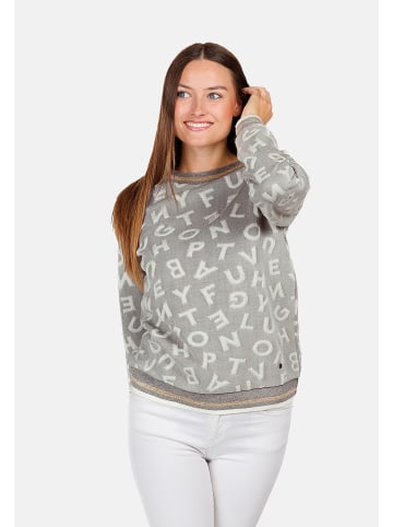 KEY LARGO Pullover 'BLISTER' in grau-meliert