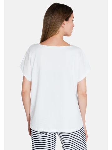JOOP! Schlafanzug Oberteil Cosy in Offwhite