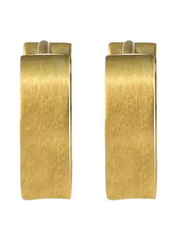 Adeliás Unisex Ohrringe – Creole aus Edelstahl in gold