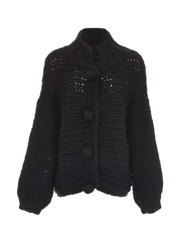 ebeeza Damen Strickjacke in Schwarz