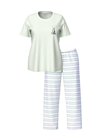 Ulla Popken Pyjama in hellgrün
