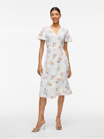 Vila Kleid mit V-Ausschnitt in Snow White
