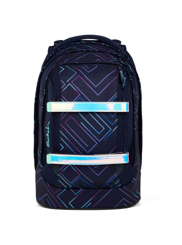 Satch Pack - Schulrucksack 45 cm 2025 (toxic yellow) in purple laser