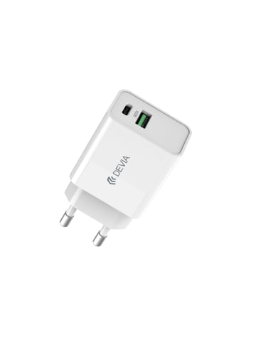 COFI 1453 Devia Wandladegerät Smart PD 1x USB-C 1x USB 30W Schnellladegerät in Weiß
