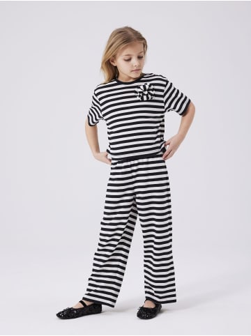 name it Hose weiter Beinschnitt verstellbarer Bund elastisch in Schwarz