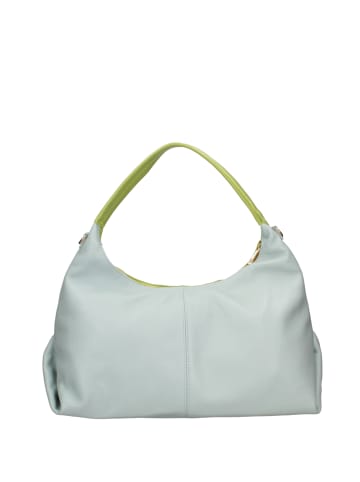 ROBERTA ROSSI Schultertasche in GREEN AND LIGHT BLUE
