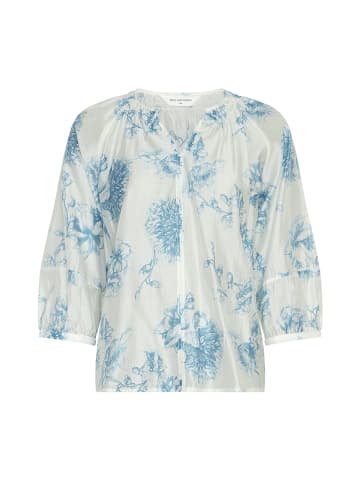 MOSS COPENHAGEN 3/4-Top MSCHEvangelia AOP in M Blue Flower