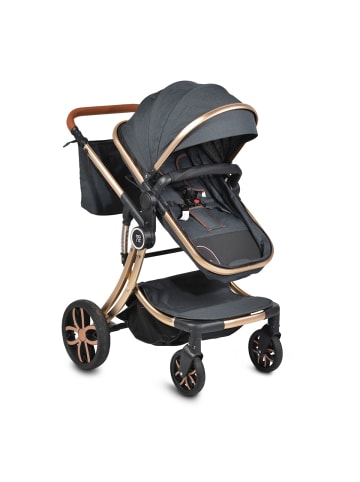 Moni Kinderwagen Polly 3 in 1 in schwarz