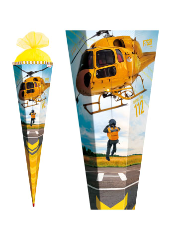 ROTH Schultüte groß Helikopter 85 cm in Gelb