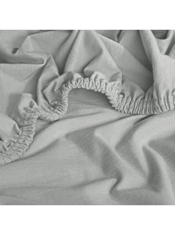 Erwin Müller Single-Jersey Baby-Spannbettlaken 2er-Pack Murnau in silber