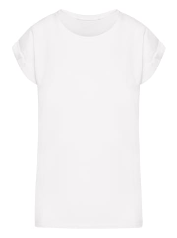 F4NT4STIC Extended Shoulder T-Shirt Escape Discover the World Mountain in weiß