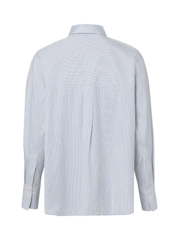 Marc O'Polo Hemdbluse in hellblau weiß