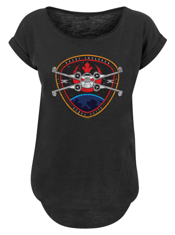 F4NT4STIC Long Cut T-Shirt Long Cut T-Shirt Star Wars Rebel Elite Badge in schwarz