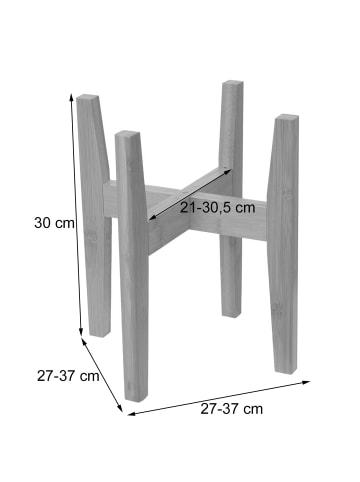 MCW Bambus Pflanzenständer Q31, Natur