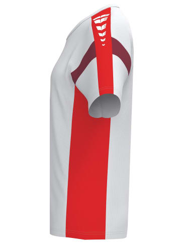 erima Damen T-Shirt function in weiß/rot