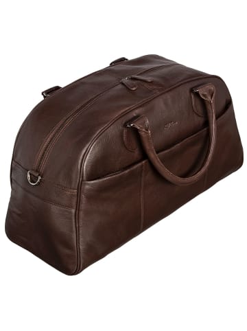 Red Baron Weekender in Dunkelbraun - (L) 55 x (B) 30 x (H) 24 cm