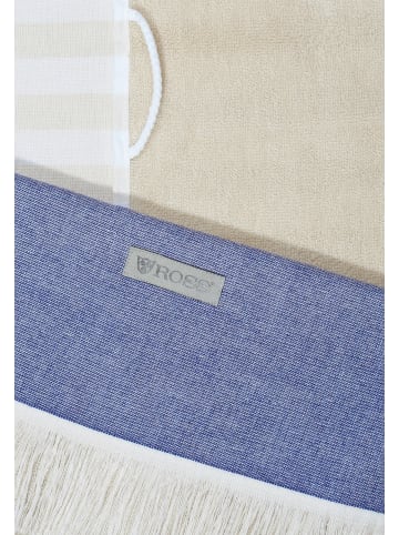 Ross Hamamtuch Stripe in Blau / beige
