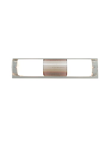 Licht-Erlebnisse Wandlampe (B)38 x (H)9 cm in Silber