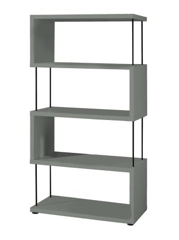 58 aufm Kessel REGAL Elga 66x33x126 Bücherregal Standregal pine green matt lack