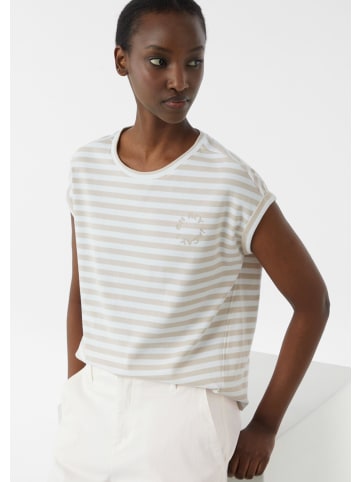 comma T-Shirt in 03G1_wollweiß