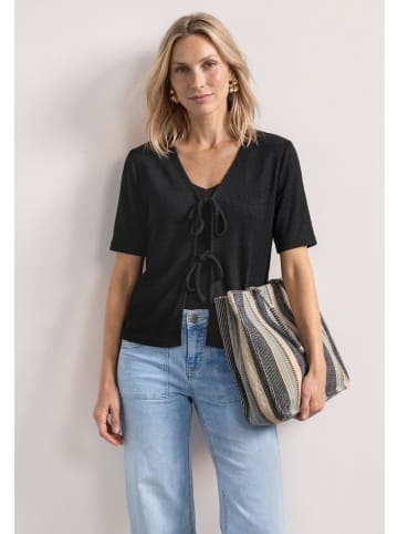 Street One Short Knit Look Jacket in Black