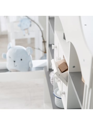 roba Candyshop weiß/grau mit vielen Schubladen sowie Seiten- und Fronttheke