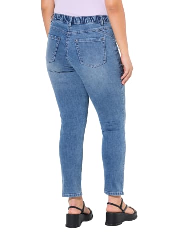 Ulla Popken Jeans in bleached denim