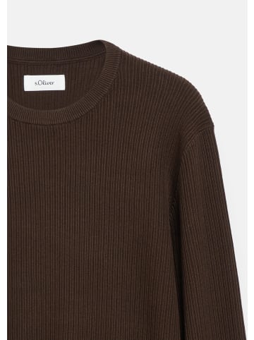 s.Oliver Strickpullover in 8941_dunkelbraun