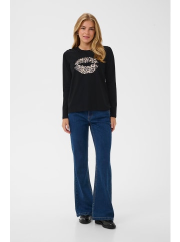 CULTURE Langarm-Shirt CUnorina Relaxed fit in Black