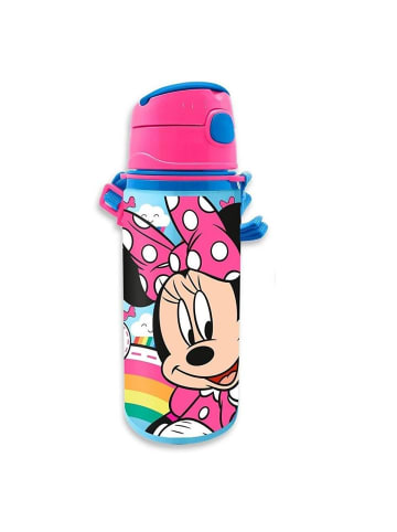 Kids Licensing Disney Minnie Mouse Aluminium Trinkflasche mit Tragegurt 600ml 3 Jahre