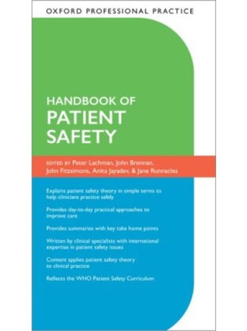 Oxford University Press Buch - Oxford Professional Practice: Handbook of Patient Safety