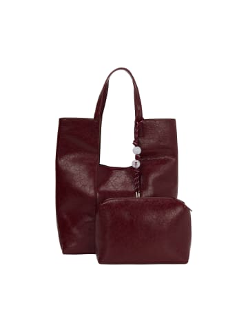 usha WHITE LABEL 2-In-1 Tote Bag Set 2-IN-1 Tote Bag Set in Burgundy