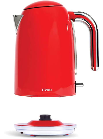 livoo DOD180R Wasserkocher rot 1,7 Liter