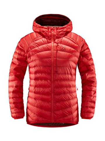 Haglöfs Daunenjacke Essens Down Hood in Hibiscus Red/Maroon Red