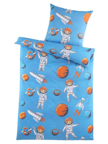 Carpe Sonno Polyester Bettwäsche Set Astronaut in Blau