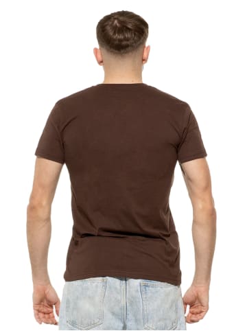 Cotton Prime® T-Shirt Basic O-Neck in Braun