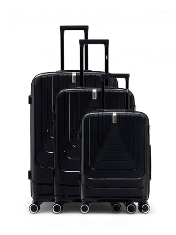 OBAGO 3 tlg. Kofferset GALINA in Schwarz (95L/64L/37L)