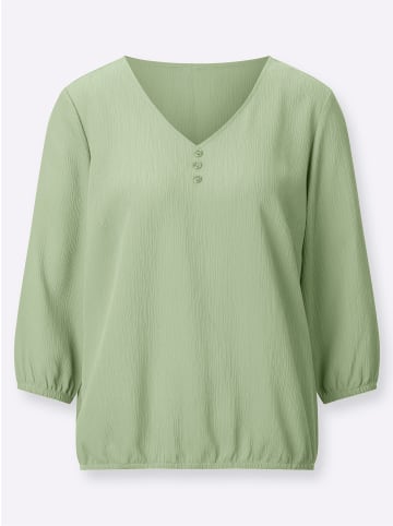 Sieh an! Schlupfbluse in eucalyptus