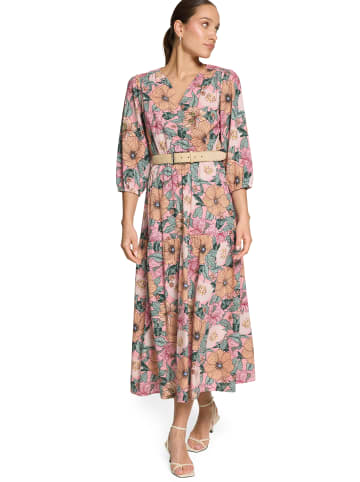 Zero  Maxikleid mit Blumenprint in Rosé/Green