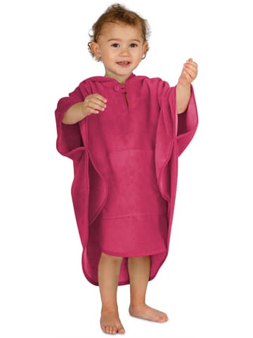 normani Kinder Badeponcho weich (55 cm x 70 cm) in Pink