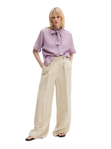 Marc O'Polo Crinkle-Schluppenbluse regular in Dusty Lavender