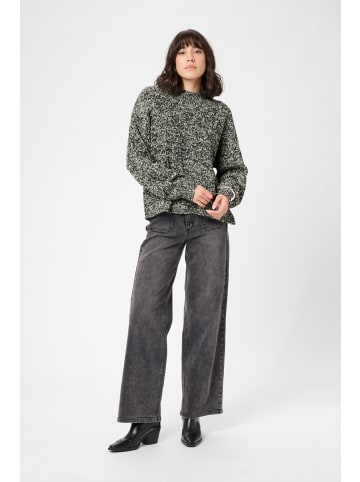Kaffe Strickpullover KAesme Loose fit in Black Chalk Knit