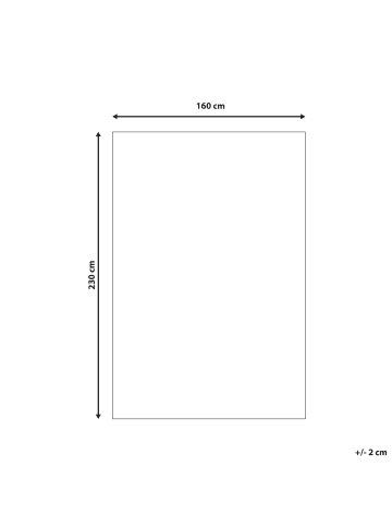 Beliani Shaggy DEMRE in Grau - (W) 160 x (H) 2 x (L) 230 cm