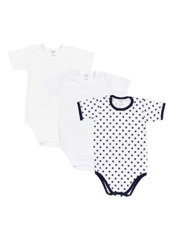 TupTam Kinder Unisex Kurzarm Body 3er Set in weiß Modell 1