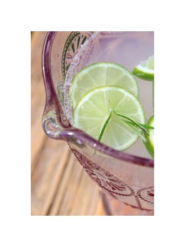 Chic Antique Saint-Émilion Kanne mit Muster in rosa