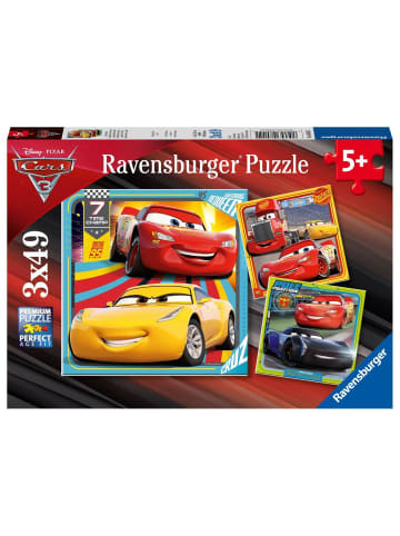 Ravensburger Disney Cars: Bunte Flitzer. Puzzle 3 x 49 Teile