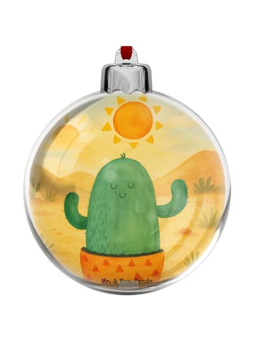 Mr. & Mrs. Panda christbaumkugel Kaktus Sonne Design ohne Spruch in Weiß