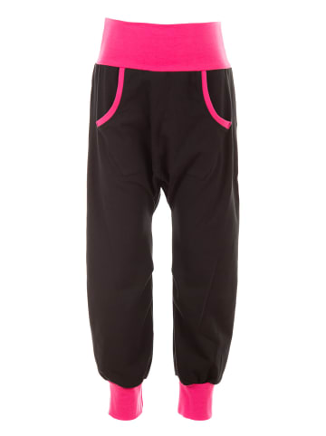 Winshape Boys&Girls Baggy-Hose mit Känguru-Tasche WKH1 in schwarz/pink